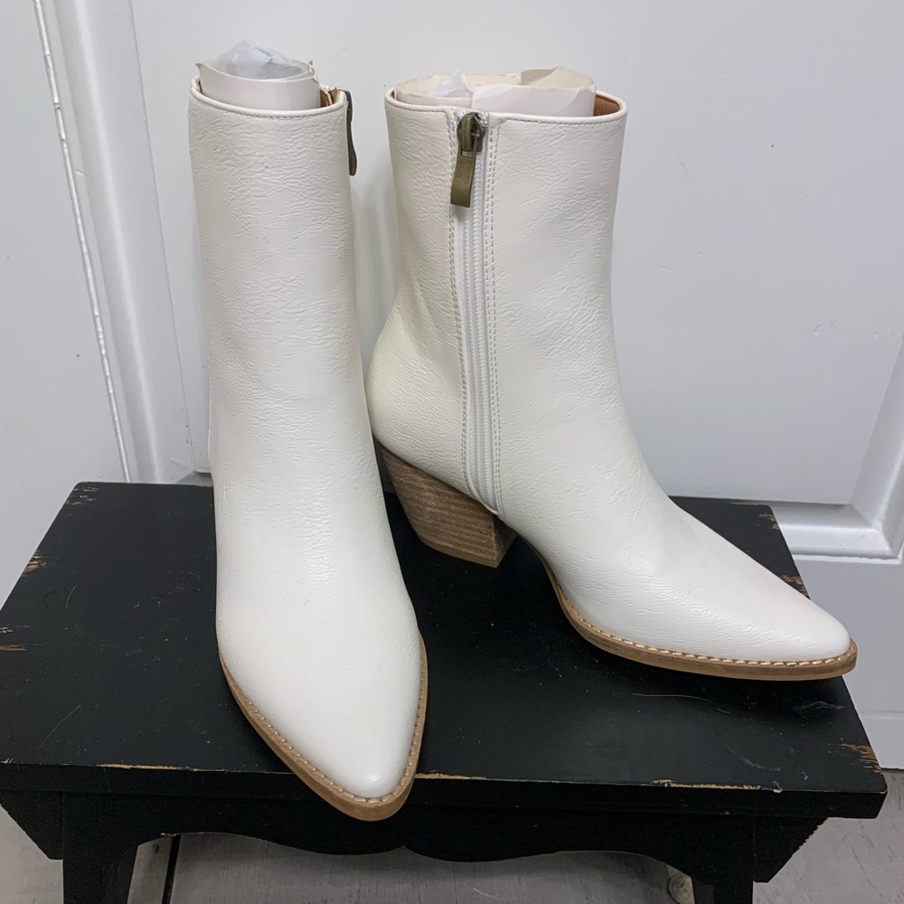 White booties